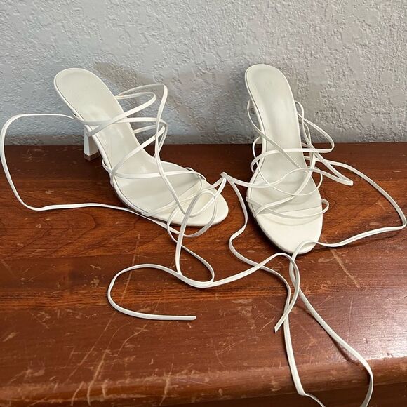 LPA BONE WHITE BASILE HEEL - Picture 2 of 5